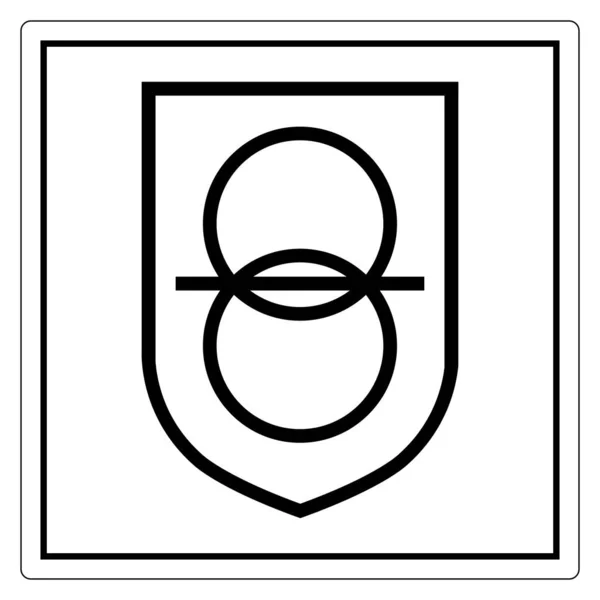 Signe de signe de symbole de transformateur d'isolement de sécurité isolant sur fond blanc, illustration vectorielle EPS.10 — Image vectorielle