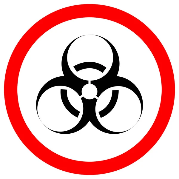 Το σύμβολο του συμβόλου του βιολογικού κινδύνου απομονώνεται σε λευκό φόντο, απεικόνιση διανύσματος EPS. 10 — Διανυσματικό Αρχείο