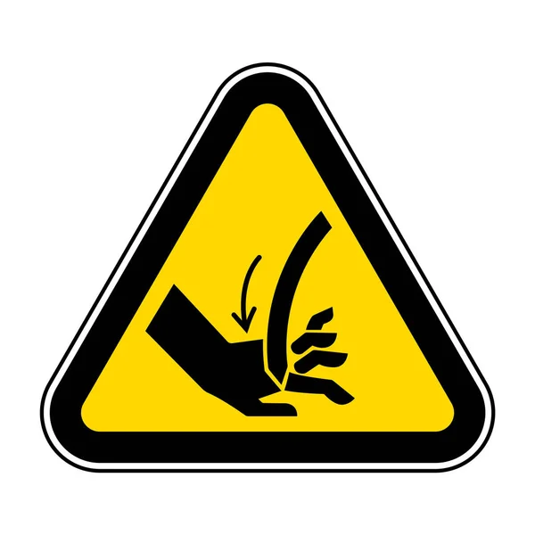 Corte del signo de símbolo de hoja curvada a mano aislado sobre fondo blanco, ilustración vectorial EPS.10 — Vector de stock