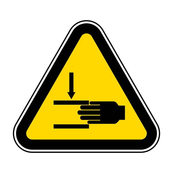 Hand-Crush-Kraft von oben Symbol-Zeichen, Vektor-Illustration, isoliert auf weißem Hintergrund-Etikett .EPS10 — Stockvektor