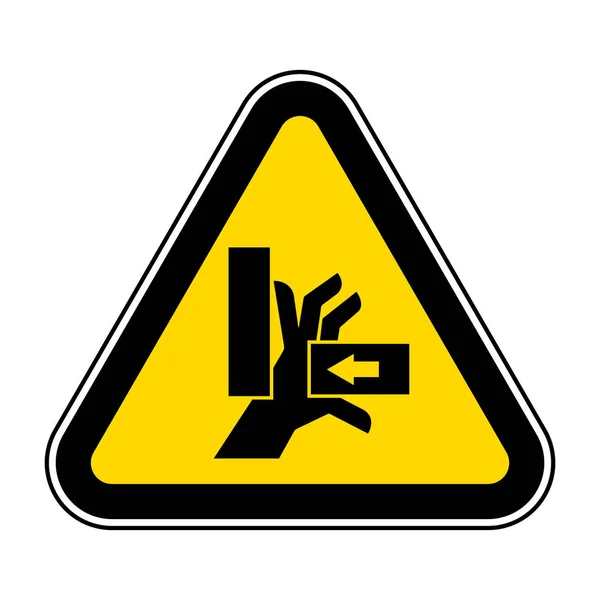 Hand Crush Force vom rechten Symbolzeichen, Vektorillustration, Isolation auf weißem Hintergrundetikett .EPS10 — Stockvektor