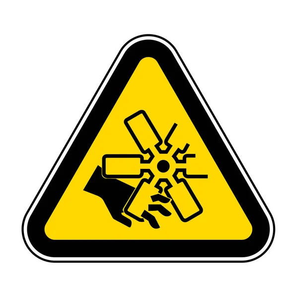 Schneiden von Fingern oder Handmotor-Fan-Symbol-Zeichen, Vektorillustration, Isoliert auf weißem Hintergrundetikett .EPS10 — Stockvektor