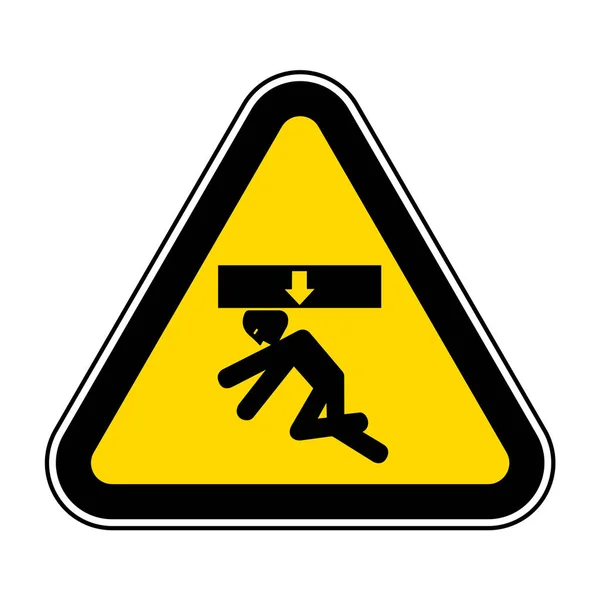 Body Crush Force from above Symbol Sign, Vector Illustration, Izolovat na bílém pozadí popisek.EPS10 — Stockový vektor
