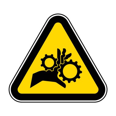 Hand Entanglement Rotating Gears Symbol Sign Isolate On White Background,Vector Illustration EPS.10  clipart