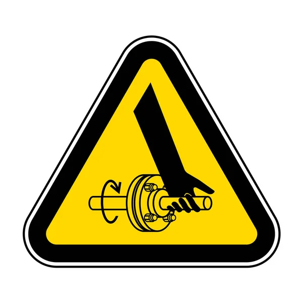 Verschränkung des Symbolzeichens der rotierenden Hand auf weißem Hintergrund, Vektor-Abbildung EPS.10 — Stockvektor