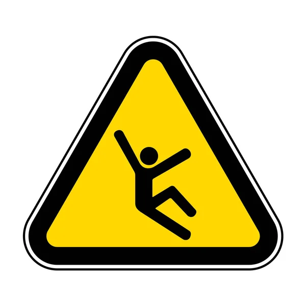 Climb Hazard Symbol Sign Isolate auf weißem Hintergrund, Vektorillustration EPS.10 — Stockvektor