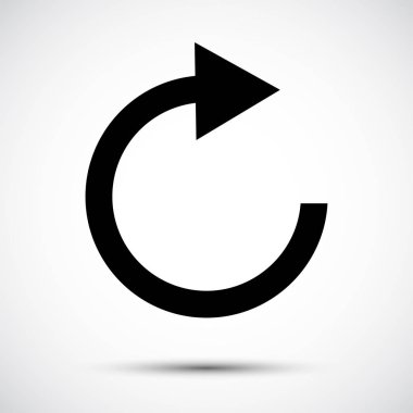 Beyaz Arka Planda Simge SimgesiNi Yenile,Vektör Çizimi Eps.10 