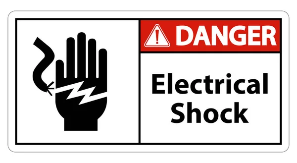 Electrical Shock Electrocution Symbol Sign Isolate On White Background,Vector Illustration EPS.10 — Stock Vector