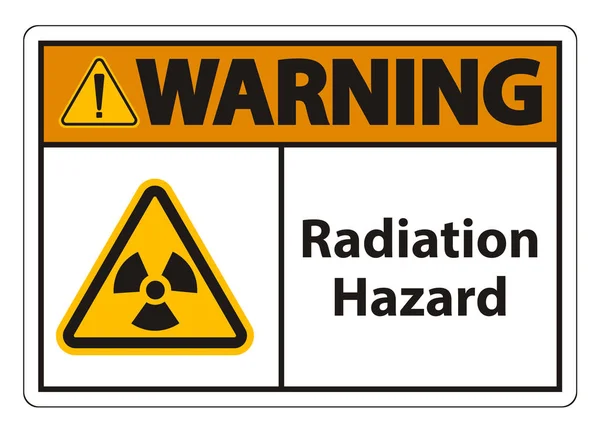 Radiation Hazard Symbol Sign Isolate On White Background,Vector Illustration — Stock Vector