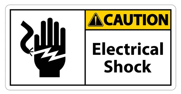 Electrical Shock Electrocution Symbol Sign, Vector Illustration, Isolate On White Background Label .EPS10 — Stock Vector