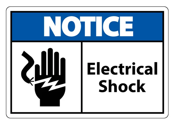 Aislamiento eléctrico del signo del símbolo de la electrocución del choque en el fondo blanco, ilustración vectorial EPS.10 — Vector de stock