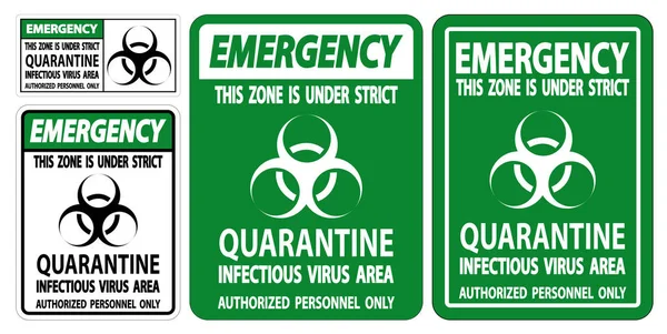 Área Infecciosa Del Virus Cuarentena Emergencia Muestra Aislamiento Sobre Fondo — Archivo Imágenes Vectoriales