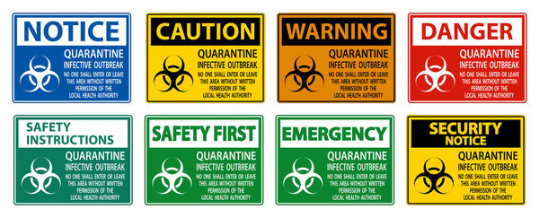 Карантинная инфекционная вспышка Выделить на прозрачном фоне, векторная иллюстрация
 