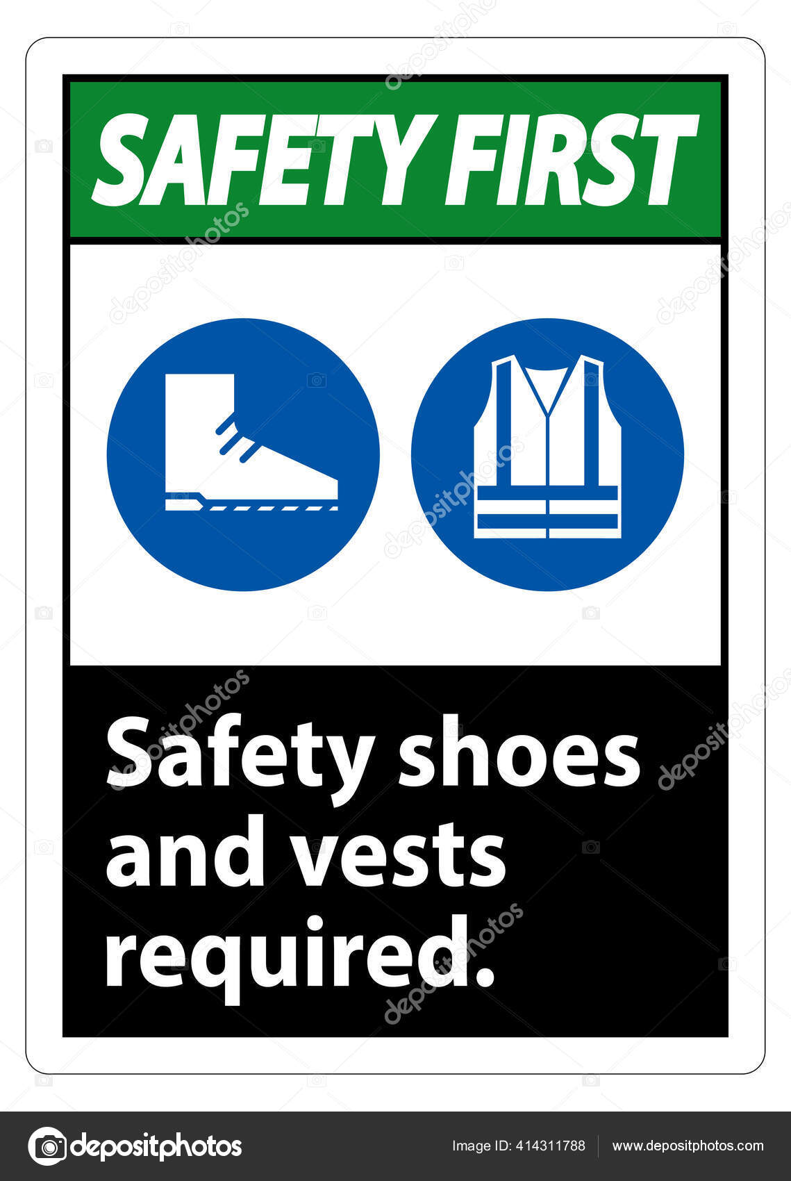 safety shoes vector