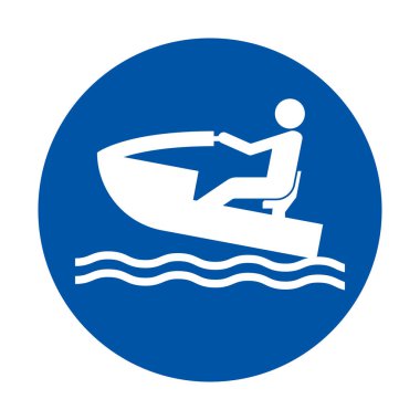 Mavi arka planı olan, suda kürek çeken bir insanın basit bir simgesi. Açık hava aktivitelerini, boş zamanları ve macera temalarını göstermek için mükemmel..