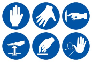 Bu resim endüstriyel işyerlerinde etkili iletişim için kullanılan el işaretleri ve jestleri gösteriyor, operasyonlarda güvenliği ve netliği destekliyor.