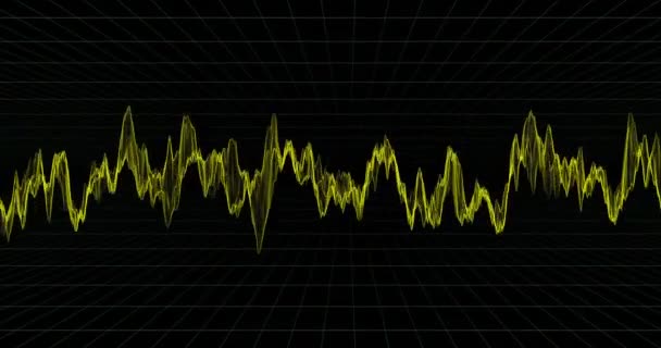 Graph Shows Dependence Function Argument Beautiful Frequency Graphy Yellow Color — Stock Video