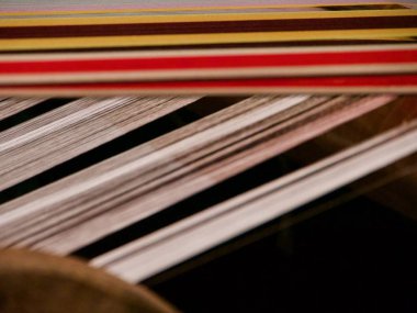 Metier a tisser dans un musee de Lyon