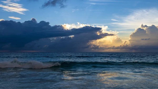 Tramonto Sull Oceano Indiano Seychelles — Foto Stock