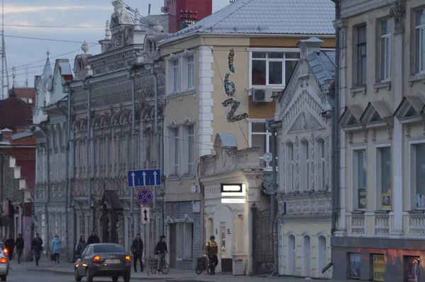 Szerkesztői Jekatyerinburg Sverdlovsk Region Oroszország May 2019 Városkép Szakasza Utcán — Stock Fotó