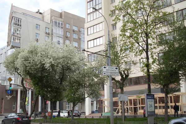 Redactionele Jekaterinenburg Regio Sverdlovsk Rusland 2019 Juni Stadslandschap Uitzicht Een — Stockfoto