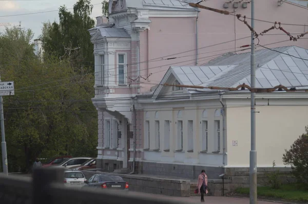 叶卡捷琳堡 斯维尔德洛夫斯克州 俄罗斯 2019年6月 城市景观 利布克内赫特街45号 19世纪 20世纪初巴洛克风格的建筑纪念碑 — 图库照片