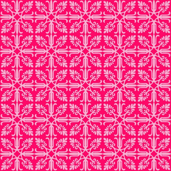 Opengewerkte Fantasie Naadloze Patroon Lace Roze Vector — Stockvector