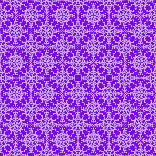 Opengewerkte Fantasie Naadloze Patroon Lace Violet Vector — Stockvector