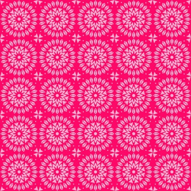 Openwork fantezi, dikişsiz desen, dantel pembe, vektör