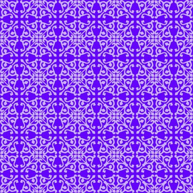 Openwork fantezi, dikişsiz desen, dantel menekşe, vektör