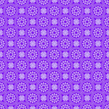 Openwork fantezi, dikişsiz desen, dantel menekşe, vektör