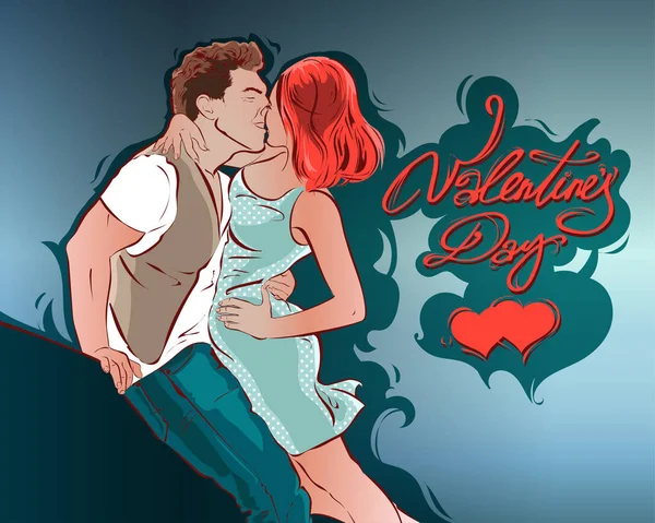 Valentine s Day vektorillustration — Stock vektor