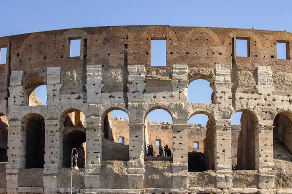 Rom Italien Symbolen För Staden Rom Colosseum Med Alla Dess — Stockfoto