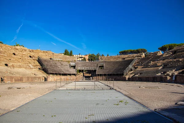 Поццуолі Неаполь Італія Серпня 2019 Амфітеатр Флавіана Один Двох Римських Ліцензійні Стокові Фото