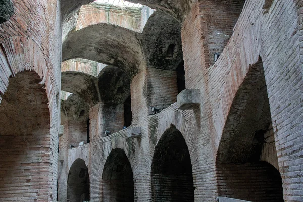 Pozzuoli Neapel Italien Augusti 2019 Den Flavianska Amfiteatern Två Romerska — Stockfoto