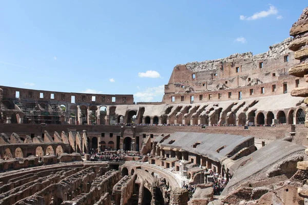 Nella Città Roma Simbolo Del Potere Dell Antica Roma Colosseo — Foto Stock