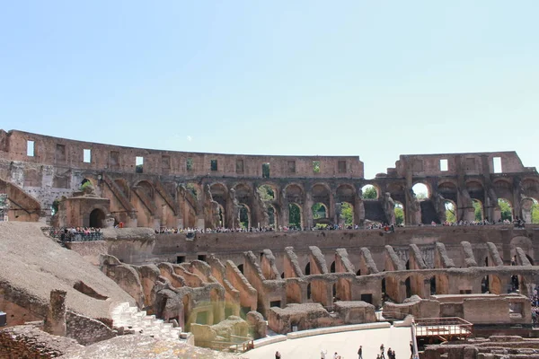 Nella Città Roma Simbolo Del Potere Dell Antica Roma Colosseo — Foto Stock