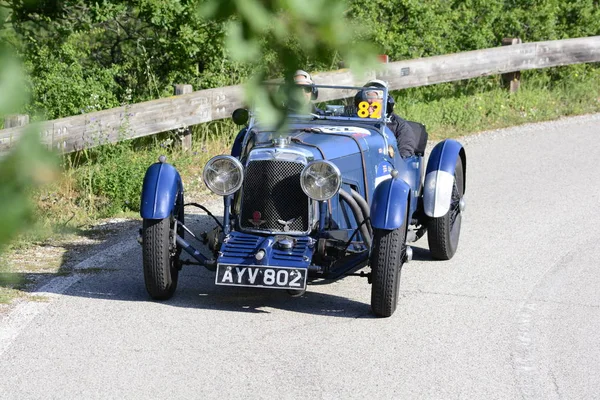 Pesaro 이탈리아 2018 Mille Miglia 2018 유명한 이탈리아 역사적인 1927 — 스톡 사진