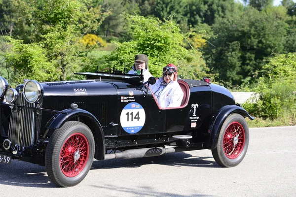 Pesaro 이탈리아 2018 Mille Miglia 2018 유명한 이탈리아 역사적인 1927 — 스톡 사진