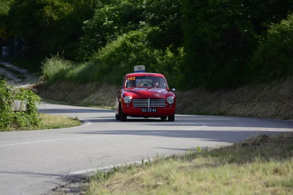 Pesaro Colle San Bartolo Italy 2018 Abarth Fiat 1400 Touring1950 — стоковое фото