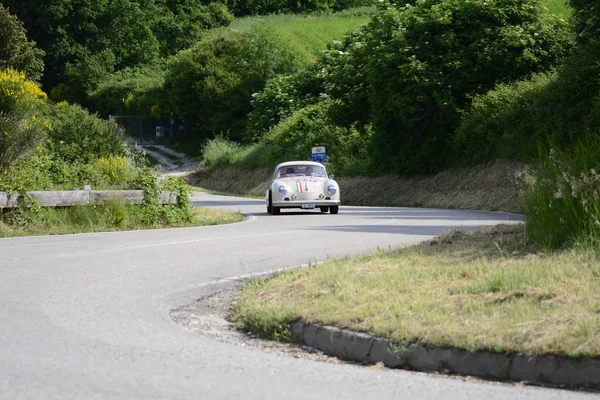 Пезаро Колле Сан Брат Італії Може 2018 Роки Porsche 356 — стокове фото