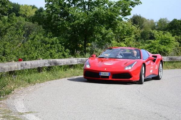 Pesaro Colle San Bartolo Italia Mayo 2018 Ferrari Viejo Coche — Foto de Stock