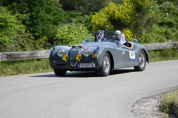 Pesaro Colle San Bartolo Italië Mei 2018 Jaguar 120 Ots1954 — Stockfoto