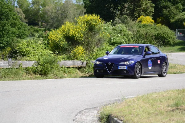 Pesaro Colle San Bartolo Olaszország Május 2018 Alfa Romeo Giluia — Stock Fotó