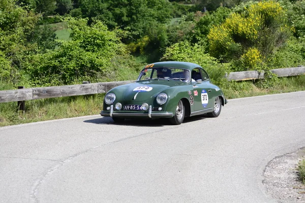 Pesaro Colle San Bartolo Italy 2018 Porsche 356 A1953 Старый — стоковое фото