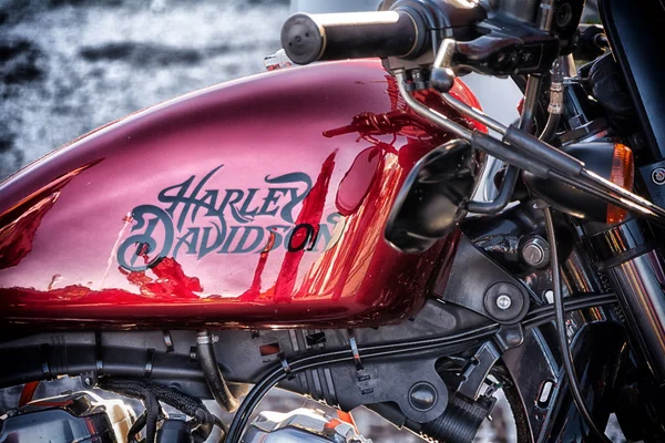 Pesaro Porto Talya Haziran 2018 Harley Davidson Bisikletçileri Beach Fest — Stok fotoğraf