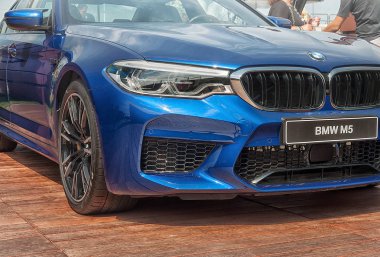 Porto Cervo, İtalya - 19 Ağustos - 2018: Bmw M5