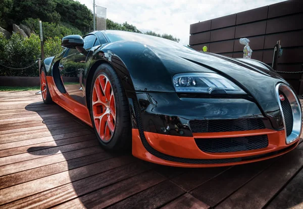 Porto Cervo Italy August 2018 Bugatti Veyron Royalty Free Stock Images