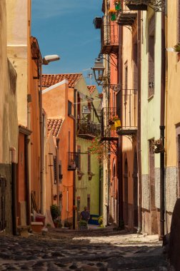 Bosa köyü Sardunya