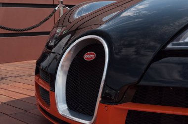 Porto Cervo, İtalya - Ağustos 19: 2018 Bugatti Veyron